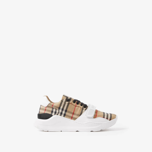 Burberry Check, Suede and Leather Sneaker